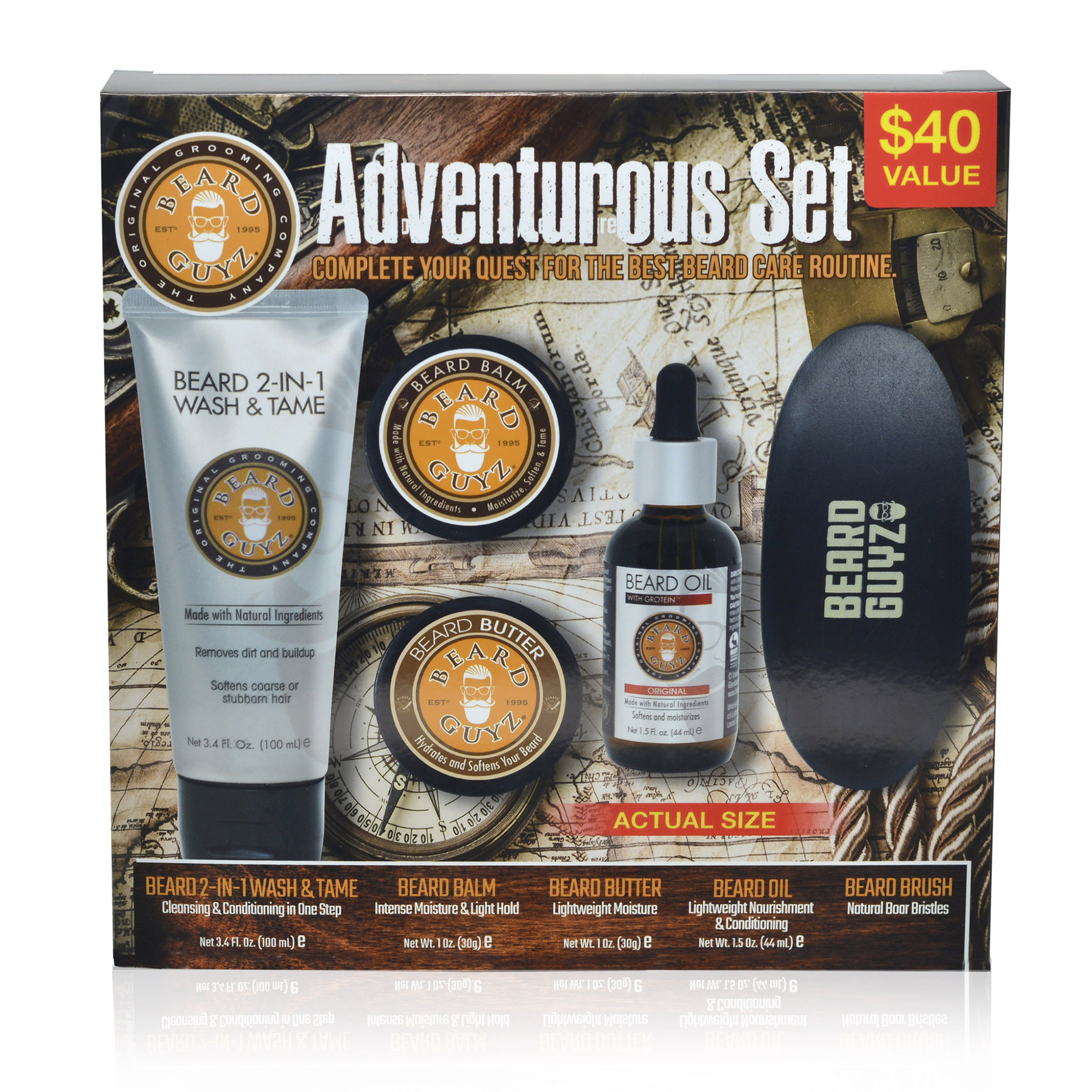 Beard and Adventurous Set | Style Essentials Beard Care Guyz -